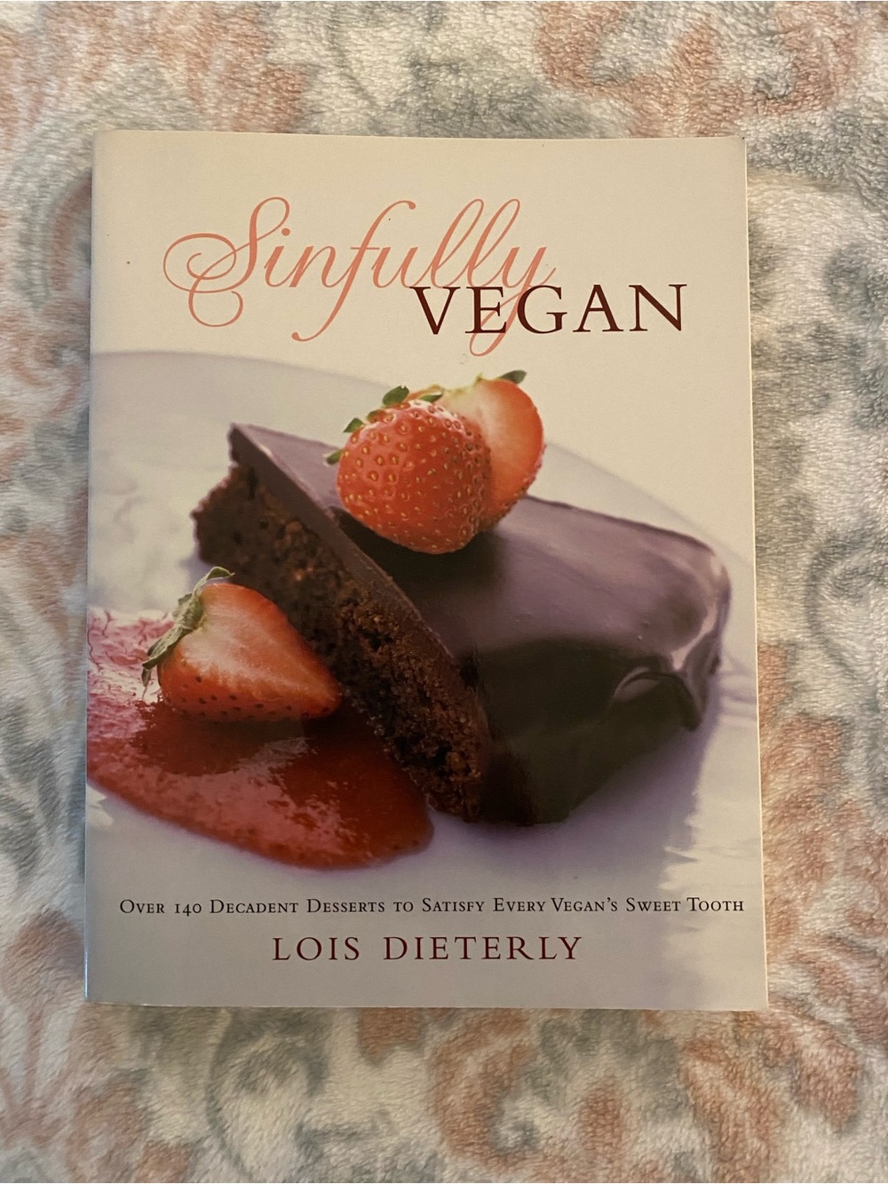 Sinfully Vegan Cookbook - White Cover with Pink Accent